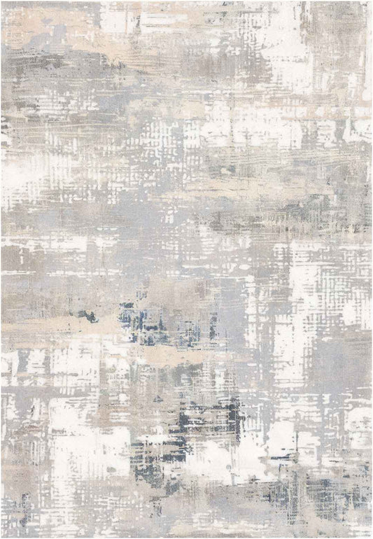 Yara schlichter, moderner, weicher und glänzender Teppich in Beige 