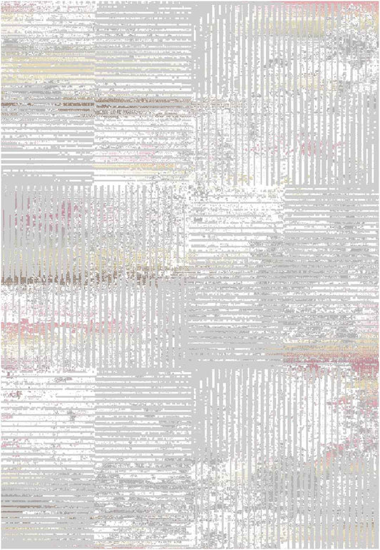 Yara schlichter, moderner, weicher und glänzender Teppich in Beige 