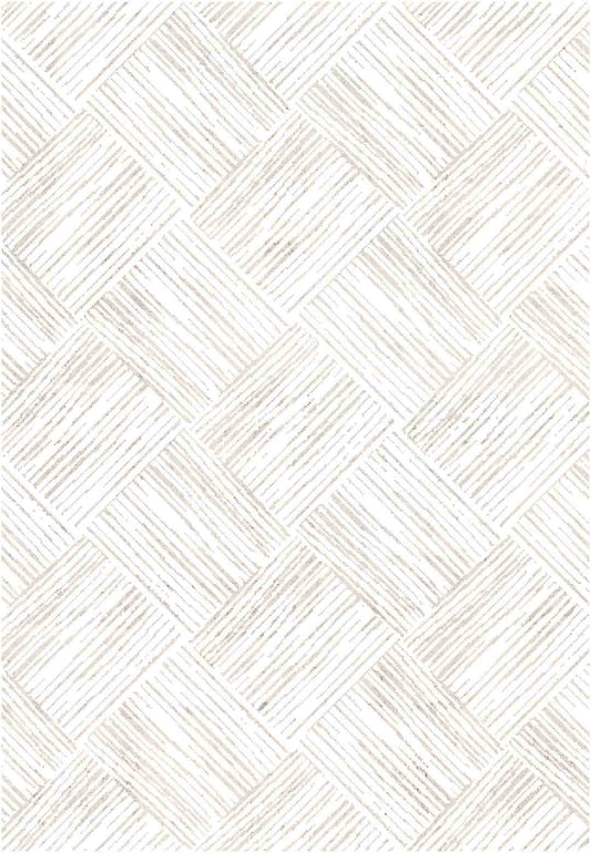 Yara schlichter, moderner, weicher und glänzender Teppich in Beige 