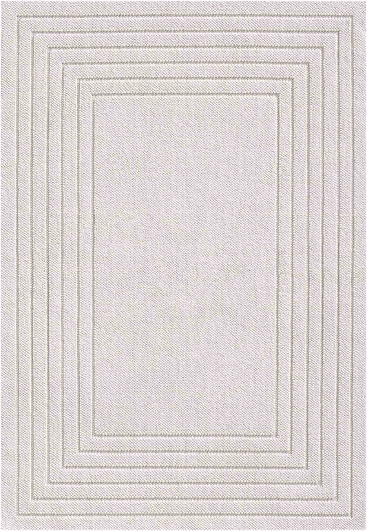 Yara schlichter, moderner, weicher und glänzender Teppich in Beige 