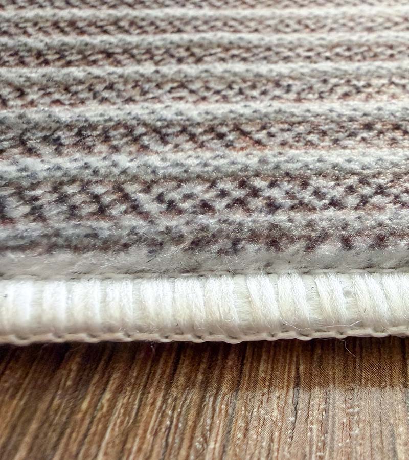 Yara schlichter, moderner, weicher und glänzender Teppich in Beige 