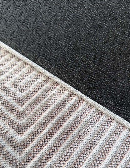Yara schlichter, moderner, weicher und glänzender Teppich in Beige 