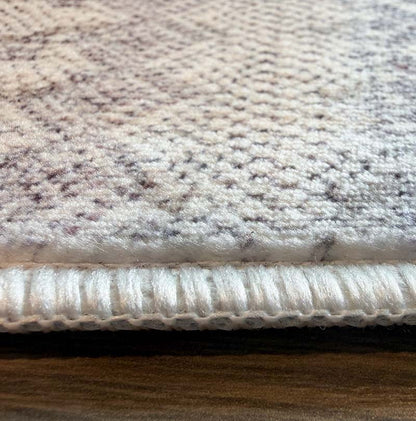 Yara schlichter, moderner, weicher und glänzender Teppich in Beige 