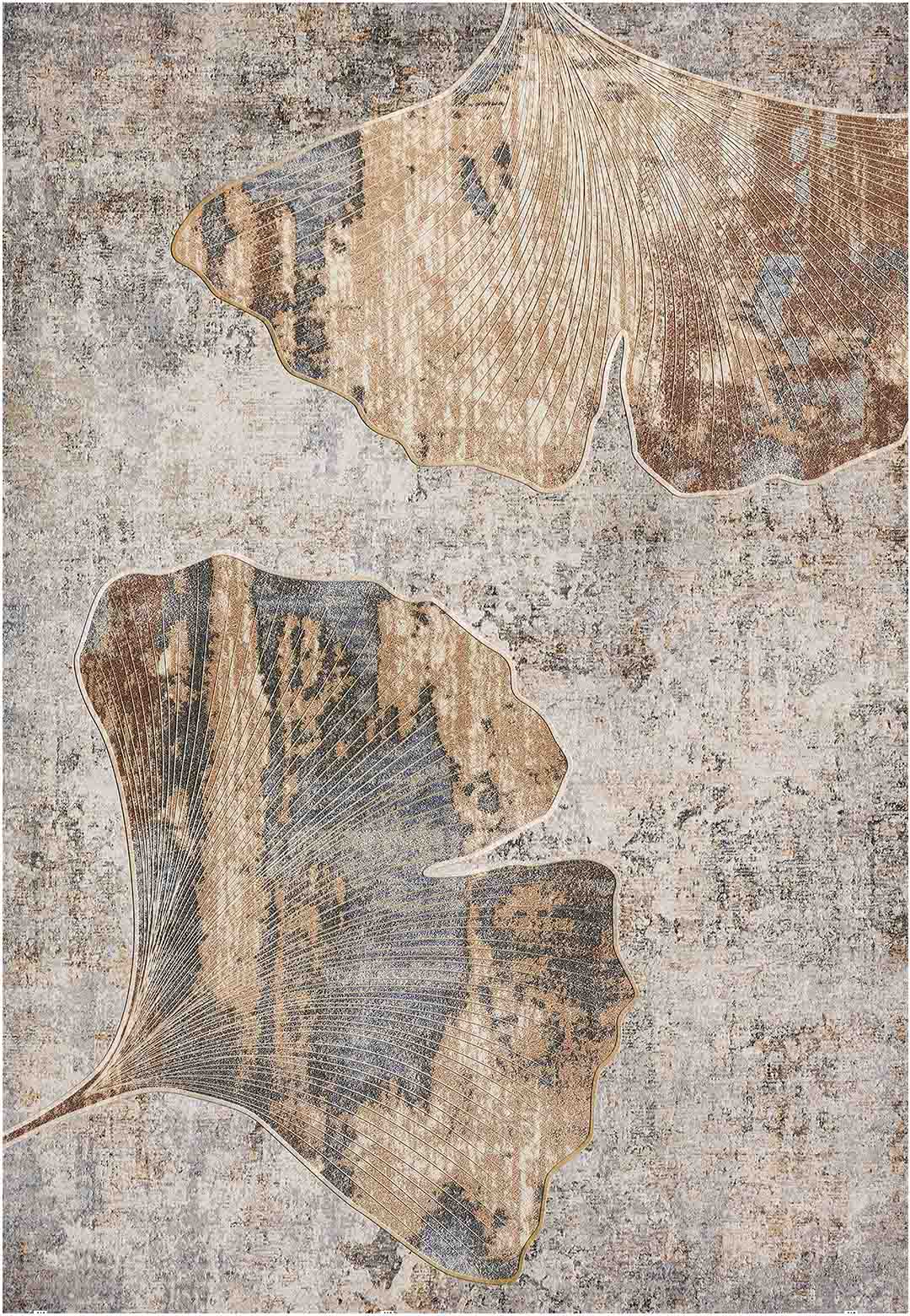 Yara schlichter, moderner, weicher und glänzender Teppich in Beige 