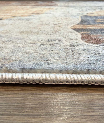 Yara schlichter, moderner, weicher und glänzender Teppich in Beige 