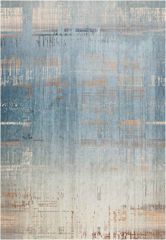 Yara schlichter, moderner, weicher und glänzender Teppich in Beige 