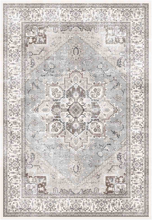 Yara schlichter, moderner, weicher und glänzender Teppich in Beige 