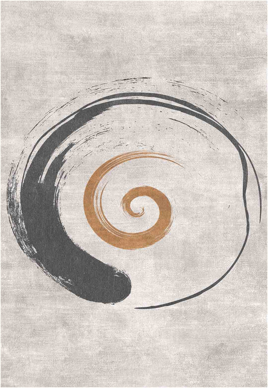 Yara schlichter, moderner, weicher und glänzender Teppich in Beige 