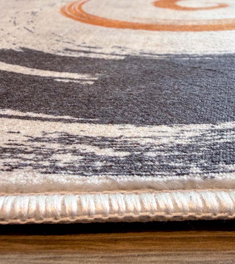 Yara schlichter, moderner, weicher und glänzender Teppich in Beige 