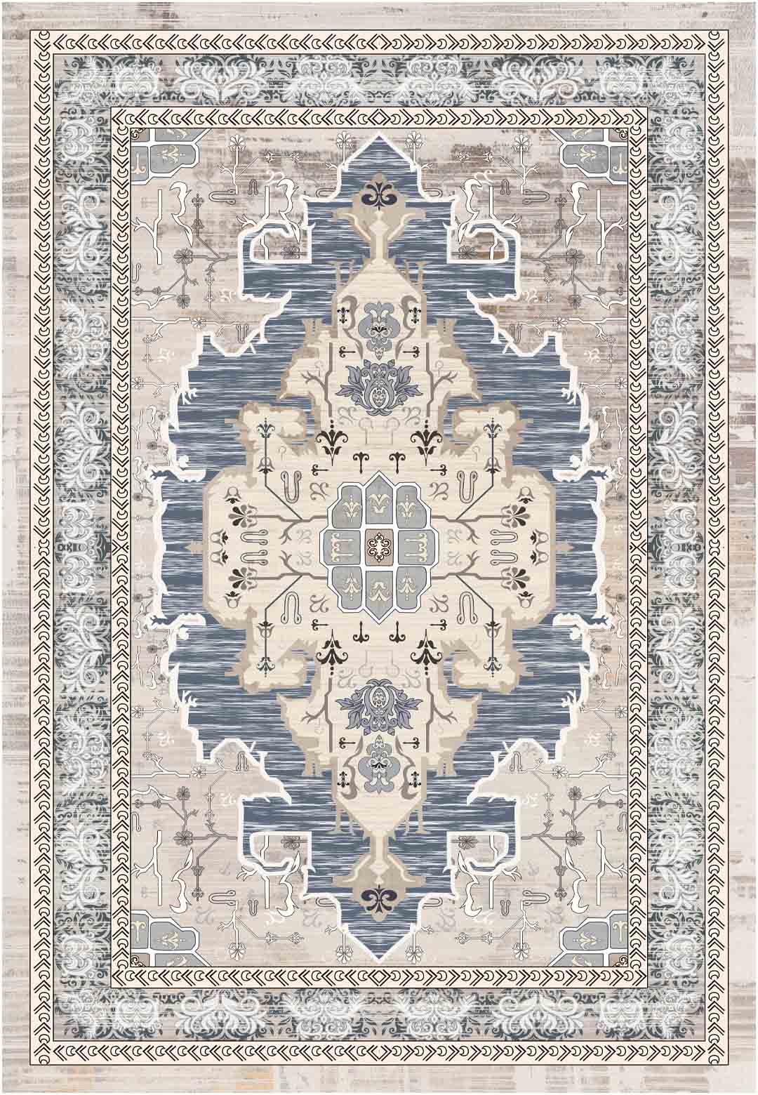 Yara schlichter, moderner, weicher und glänzender Teppich in Beige 