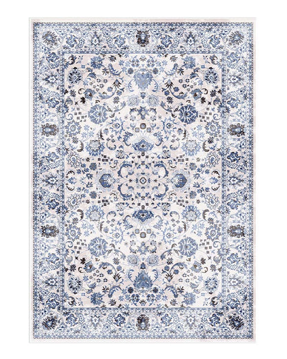 Bézs-kék klasszikus perzsa mintás szőnyeg – 200×300 cm