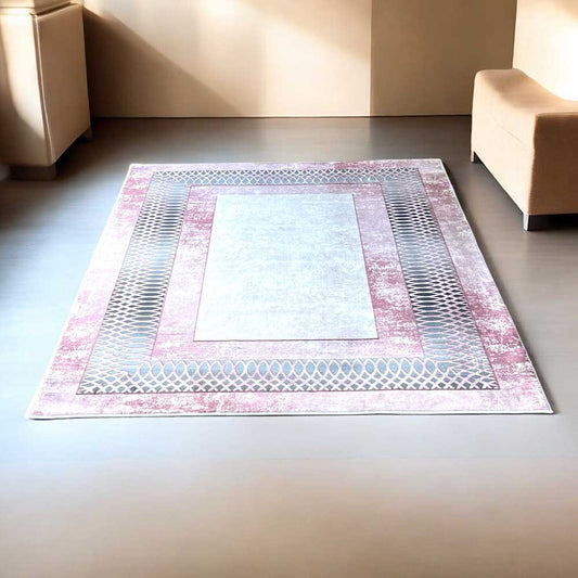 Rózsaarany Keret – Elegáns Modern Szőnyeg