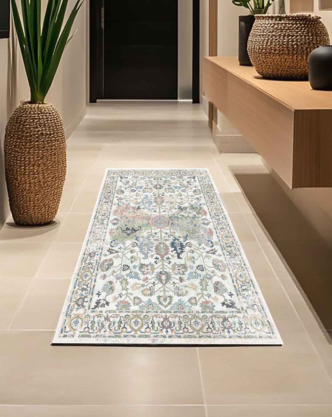 Duha vintage perzsa puha és fényes szőnyeg 