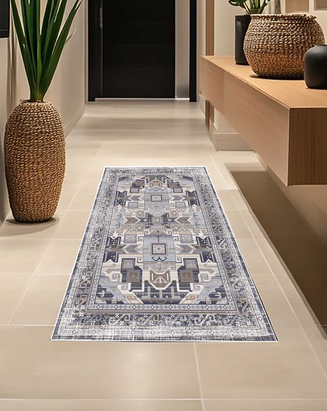 Antika vintage színes puha és fényes szőnyeg 