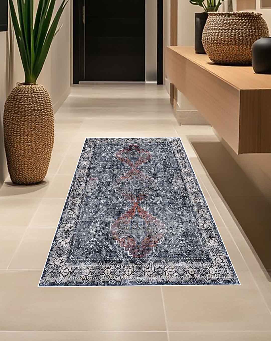 Mai vintage sötét puha és fényes szőnyeg 