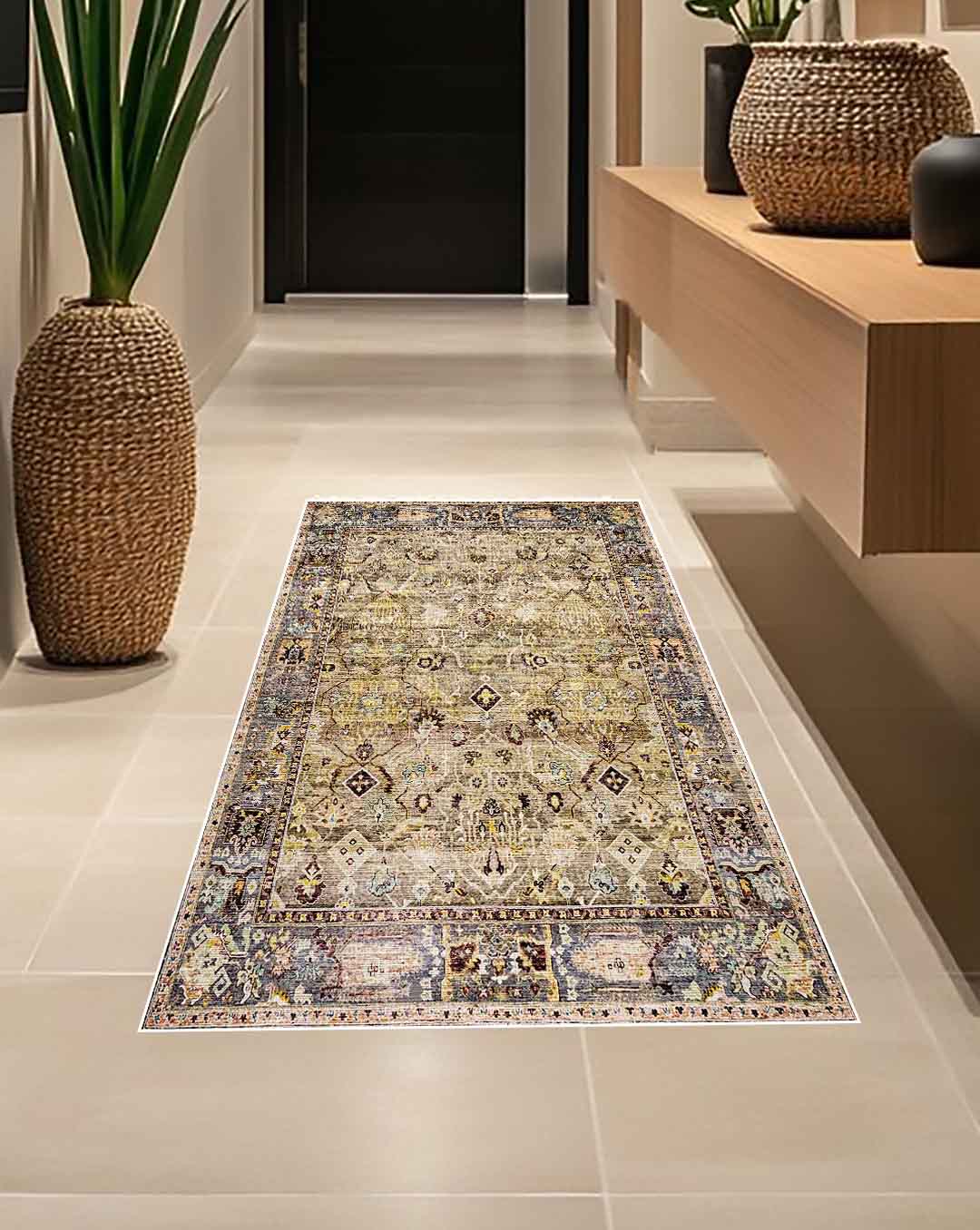 Ön vintage arany puha és fényes szőnyeg 