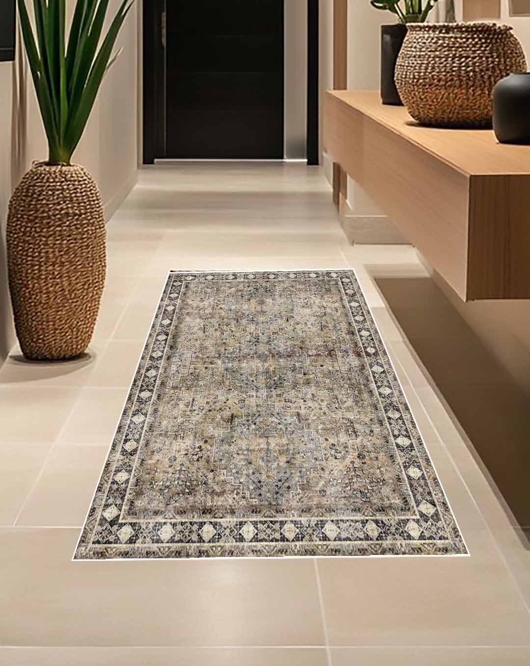 Karmel vintage arany puha és fényes szőnyeg 